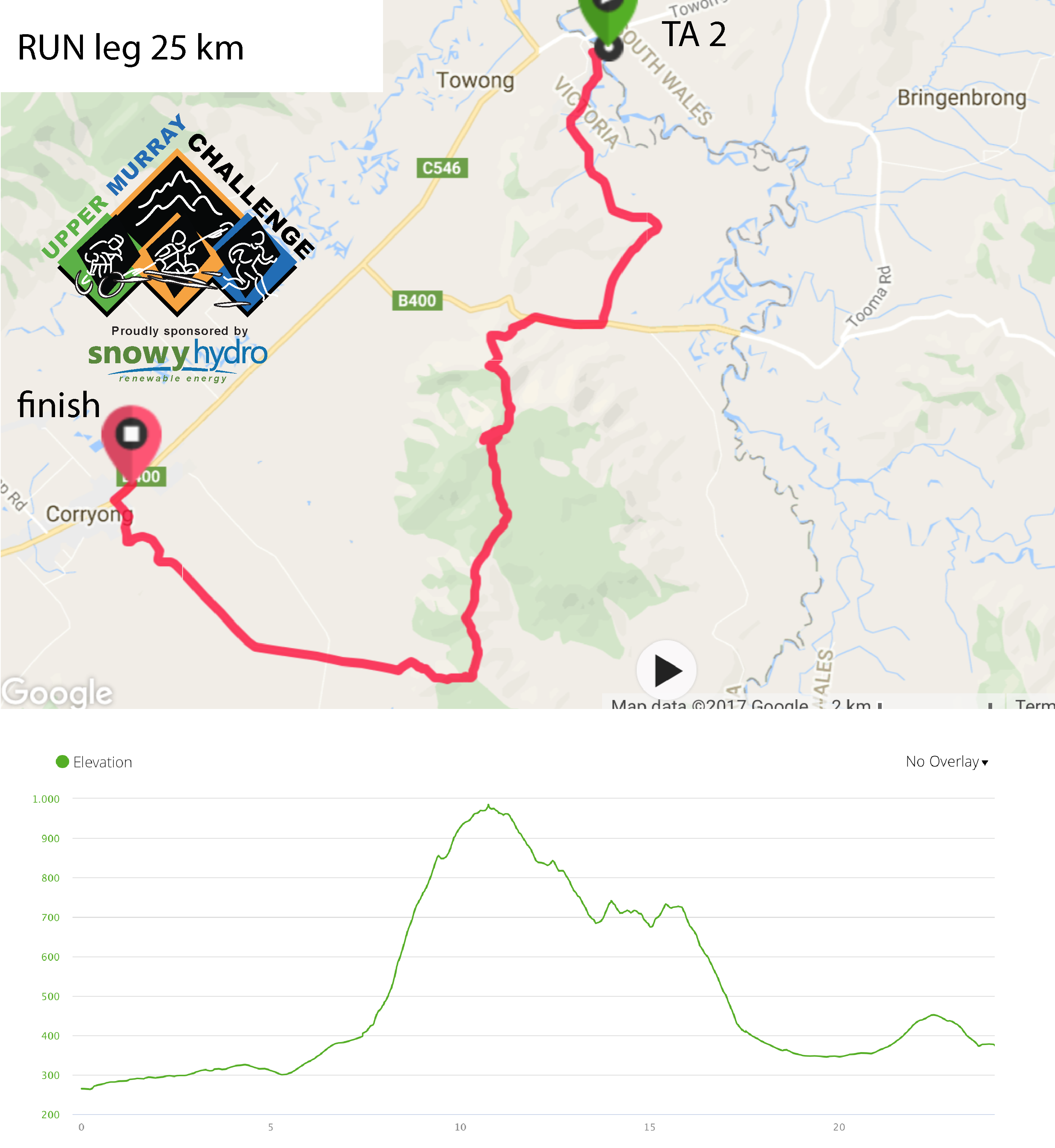 run map elevation